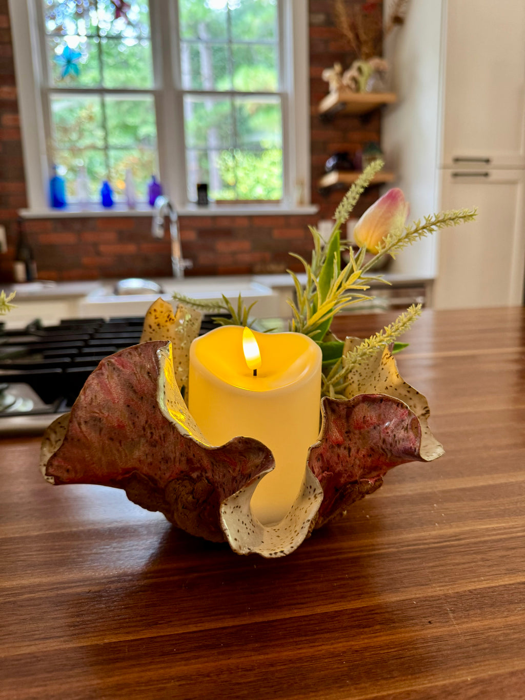 Rose Petal Sculptural Vessel