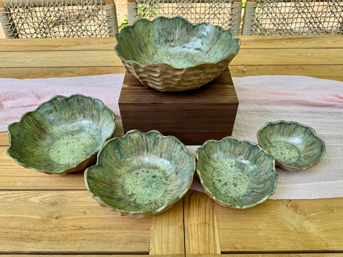 Sage Garden Nesting Bowl Set (Set of 5)