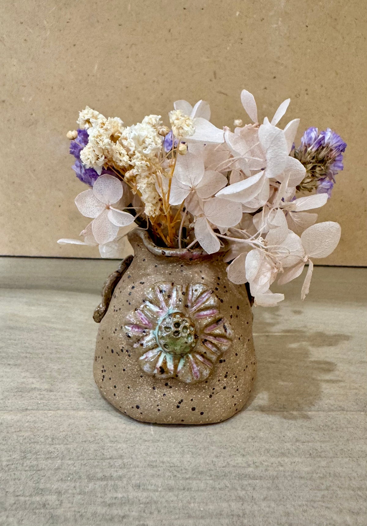 Sunflower Medallion Bud Vase