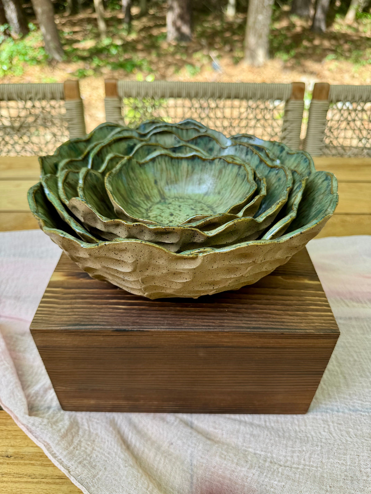 Sage Garden Nesting Bowl Set (Set of 5)