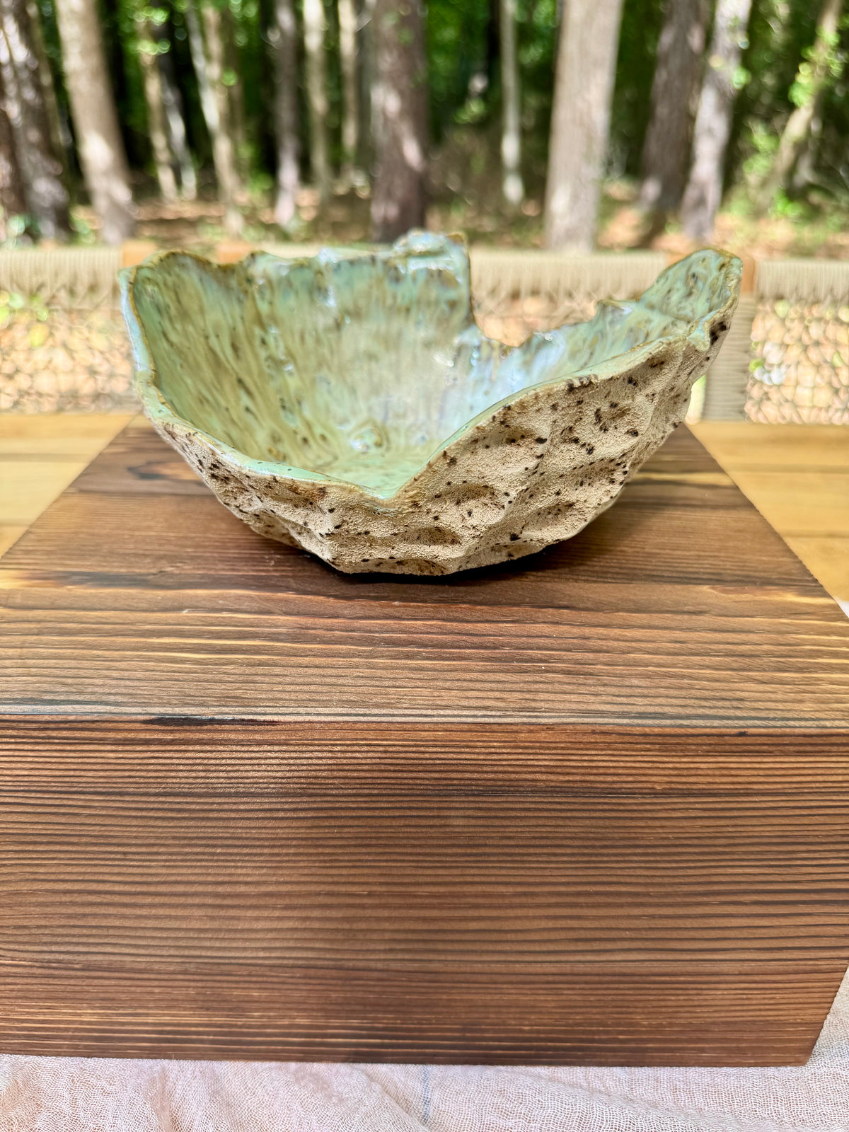 Stone Bloom Textured Bowl