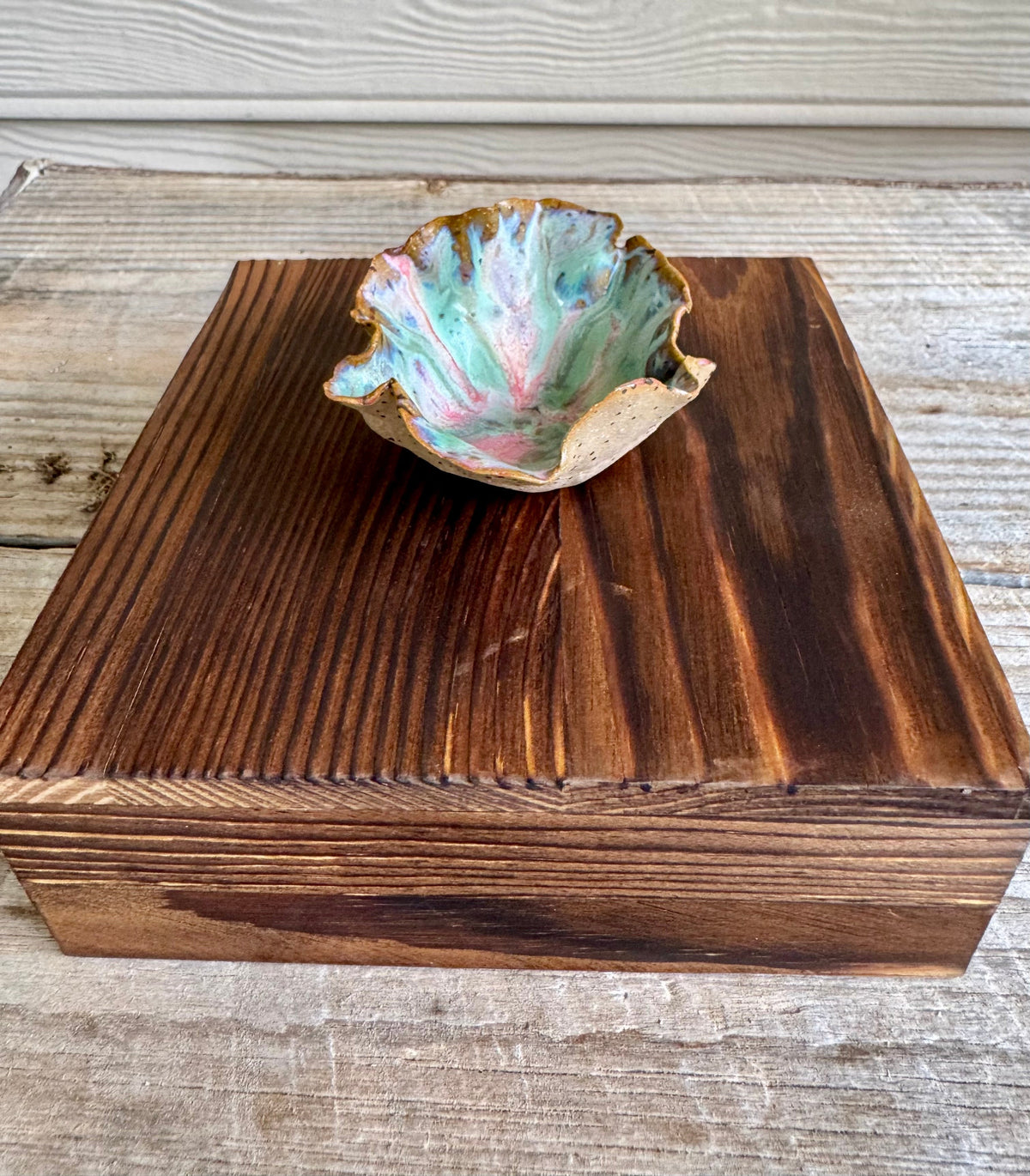 Garden Mist Trinket Dish — Mint & Rose