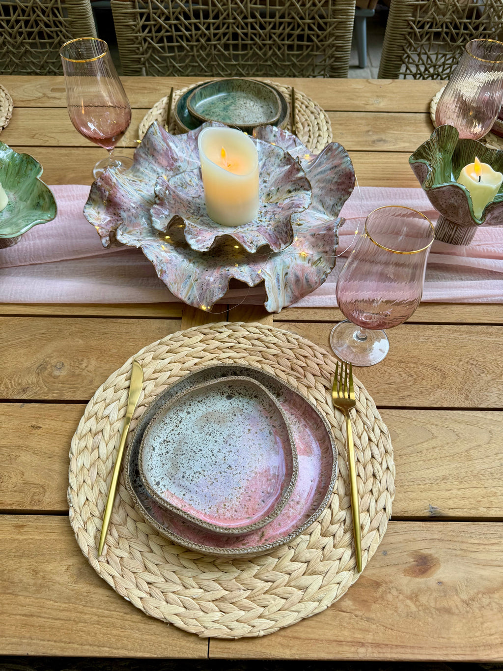 Speckled Stone Dinner Plate