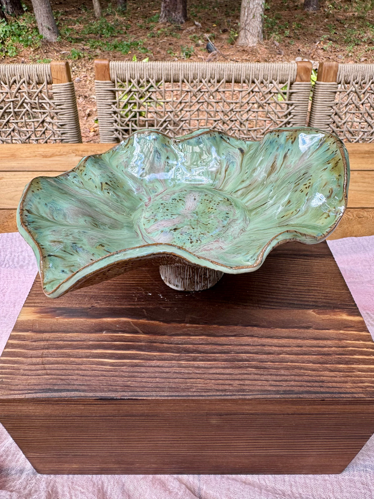 Sage Lotus Candle Bowl