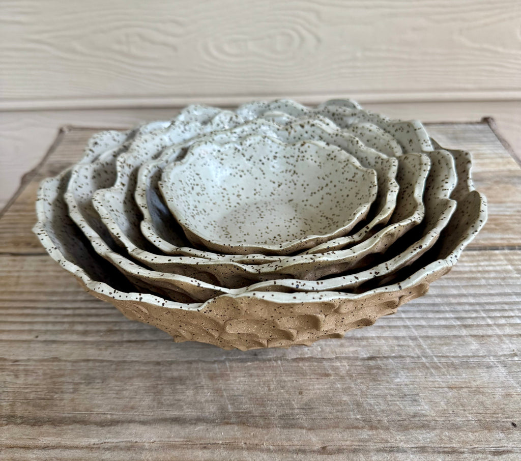 Speckled Stone Nesting Bowl Set (Set of 5)