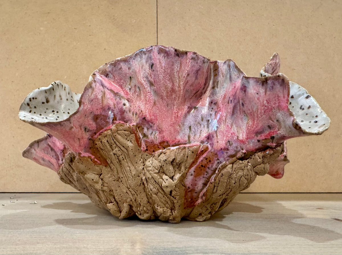 Rose Petal Sculptural Vessel