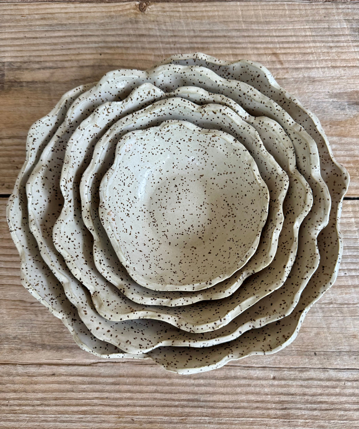 Speckled Stone Nesting Bowl Set (Set of 5)
