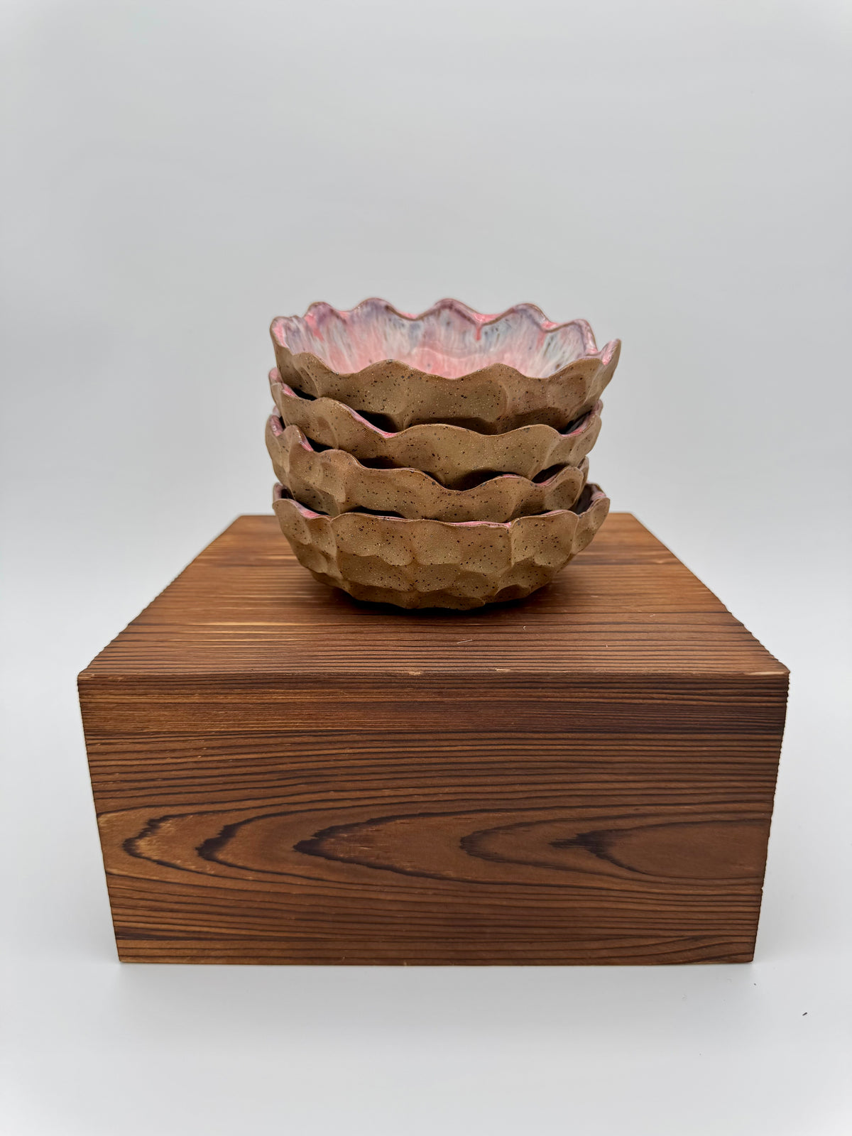 Blush Tide Ruffle Bowls - Set of Four