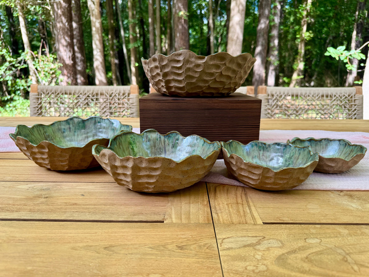 Sage Garden Nesting Bowl Set (Set of 5)