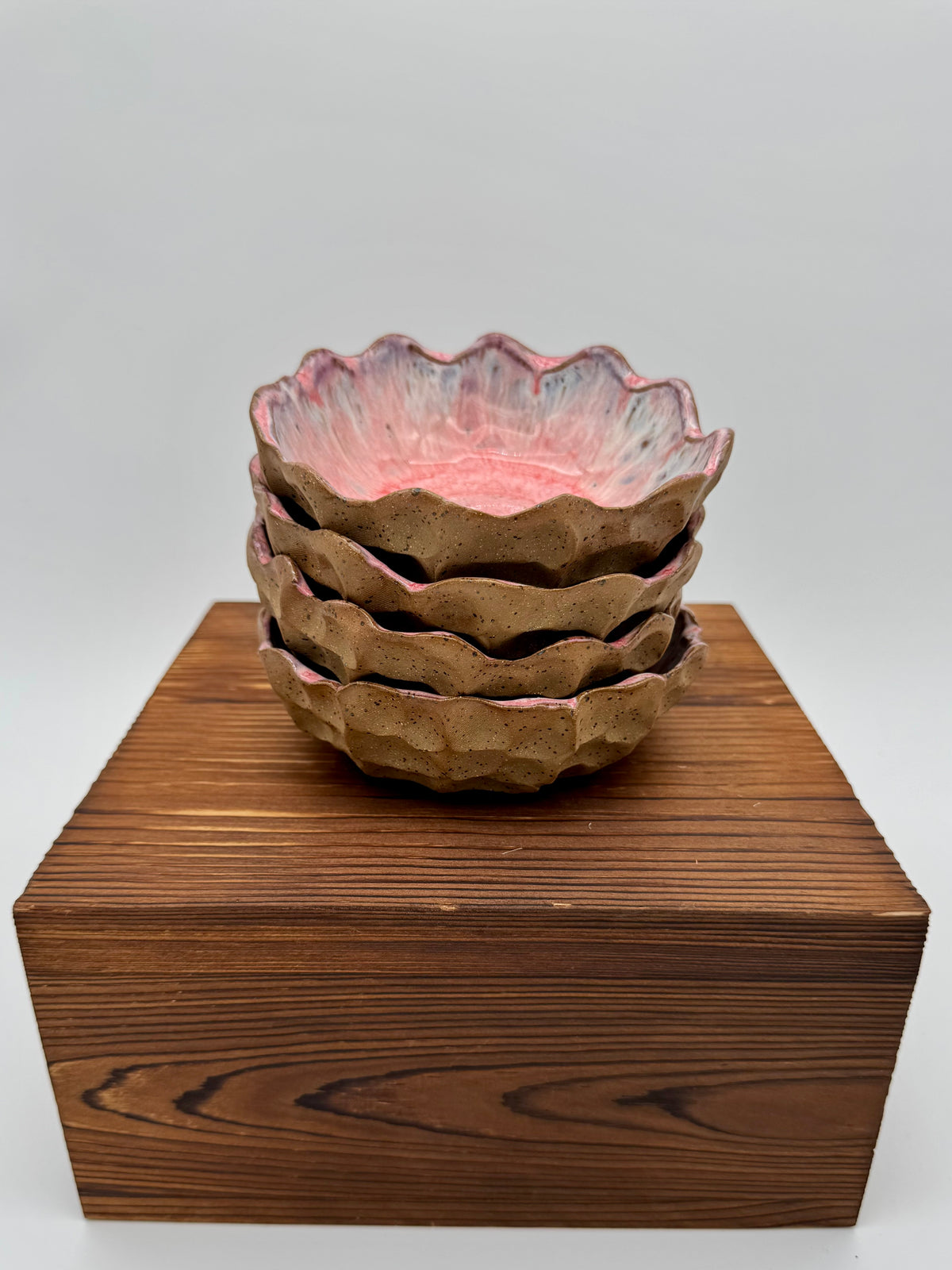 Blush Tide Ruffle Bowls - Set of Four
