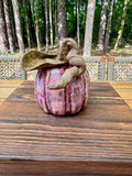 Hand-Built Ceramic Pumpkin - Large Pink