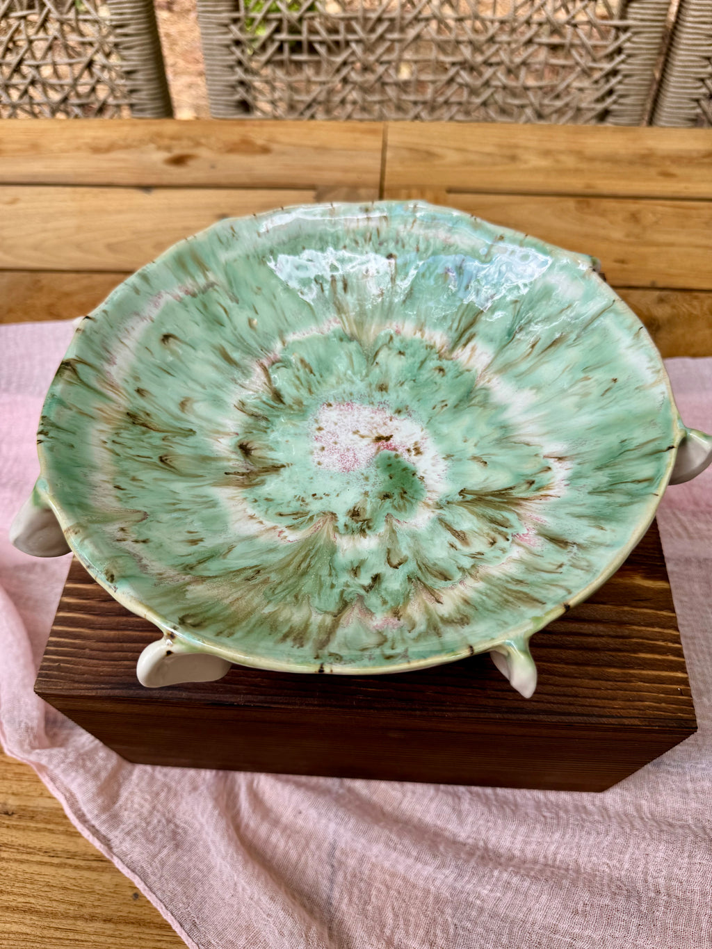 Footed Meadow Bowl