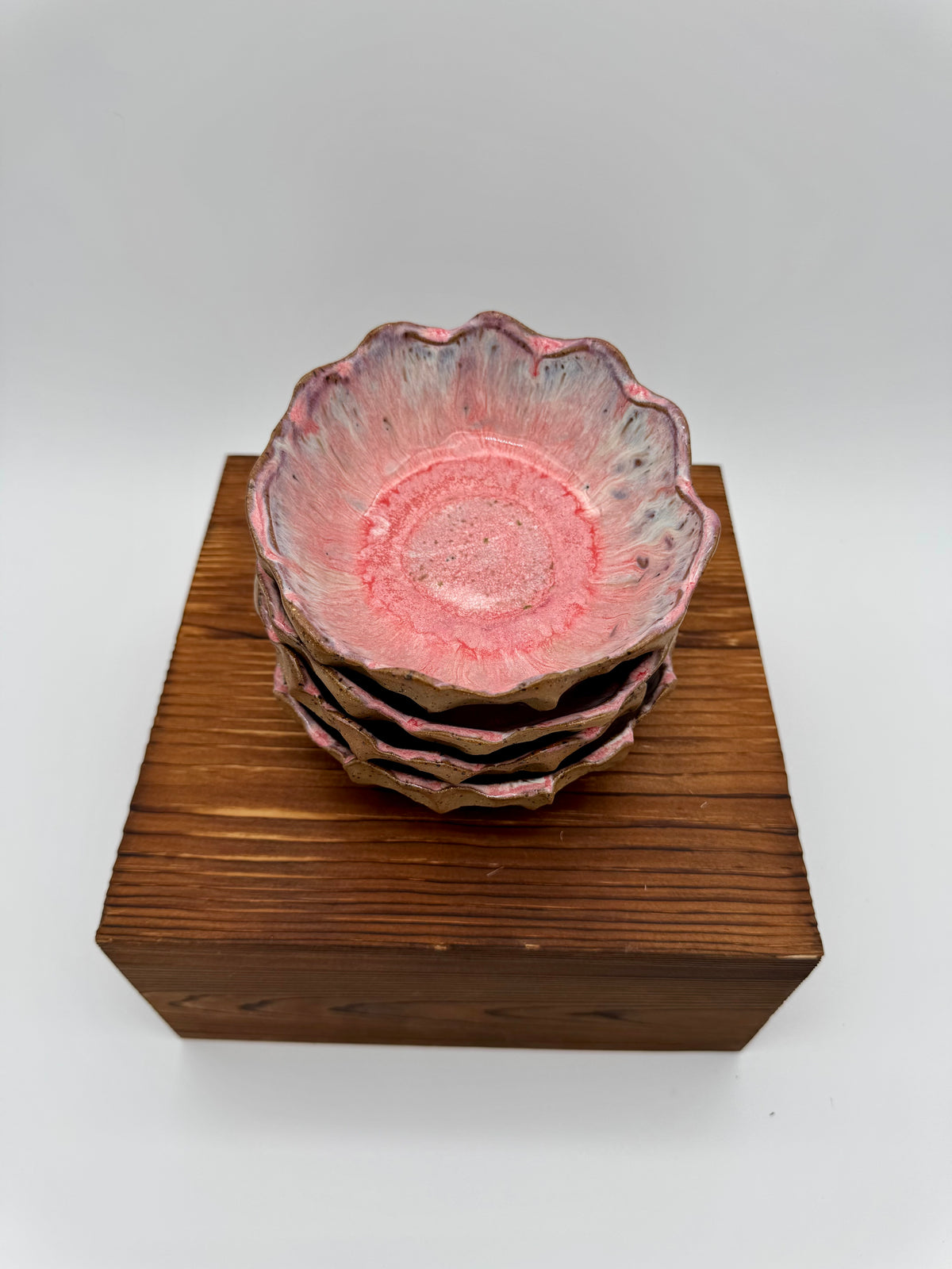 Blush Tide Ruffle Bowls - Set of Four