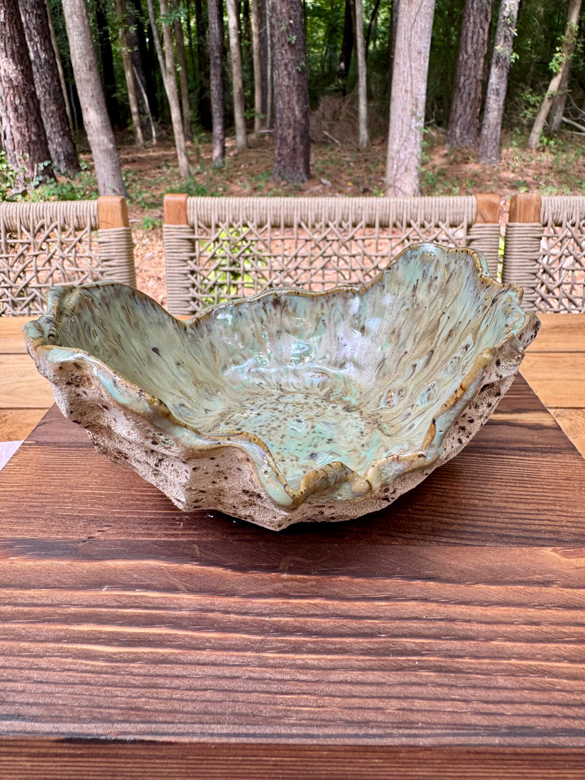 Stone Bloom Textured Bowl