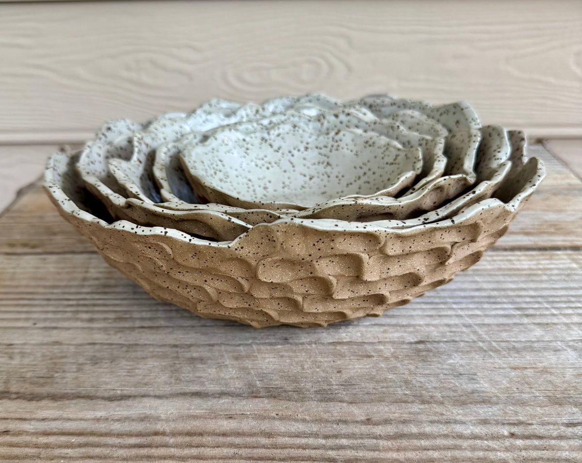 Speckled Stone Nesting Bowl Set (Set of 5)