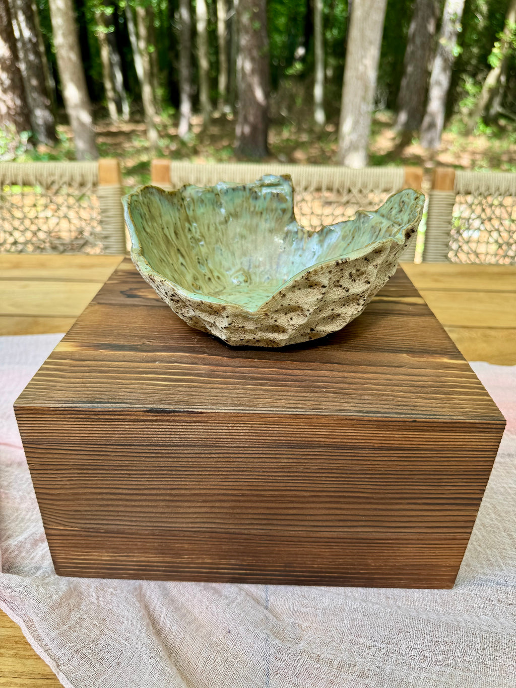 Stone Bloom Textured Bowl