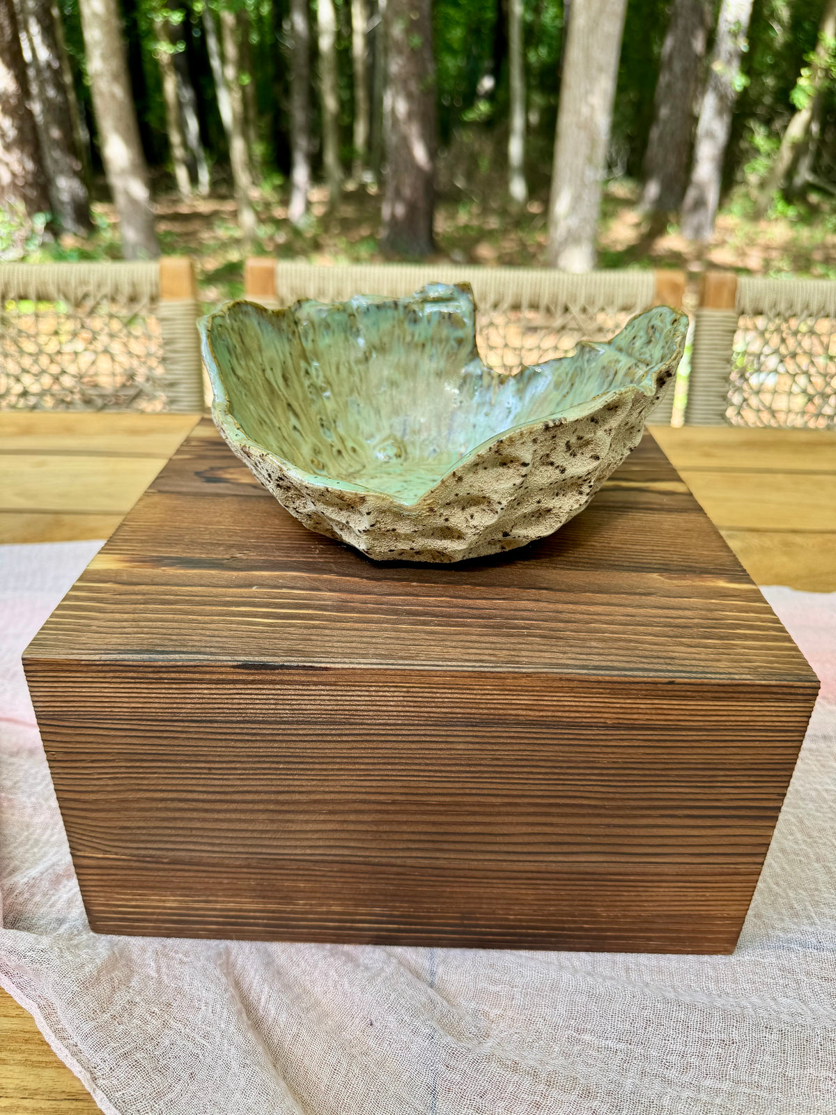 Stone Bloom Textured Bowl