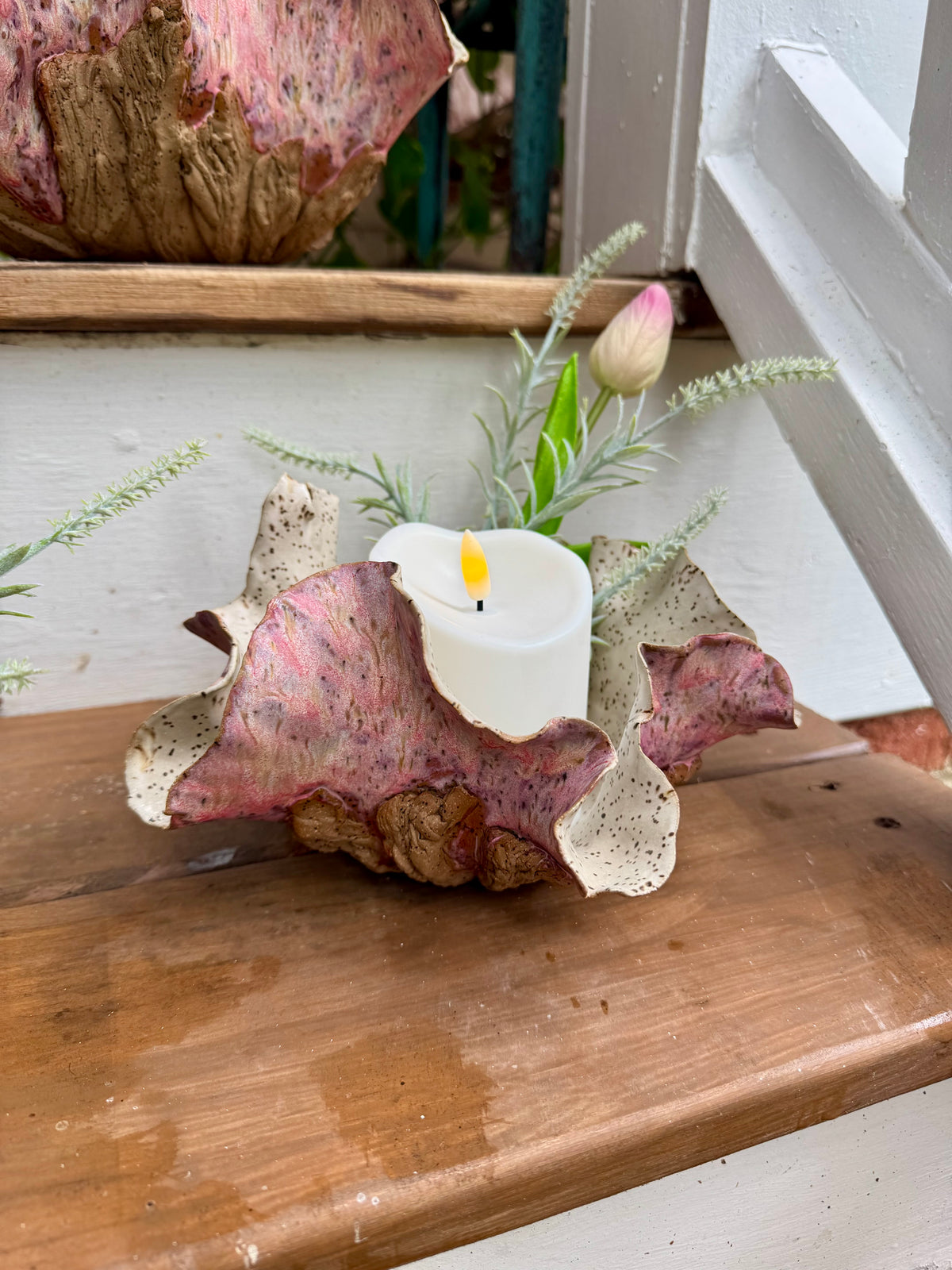 Rose Petal Sculptural Vessel