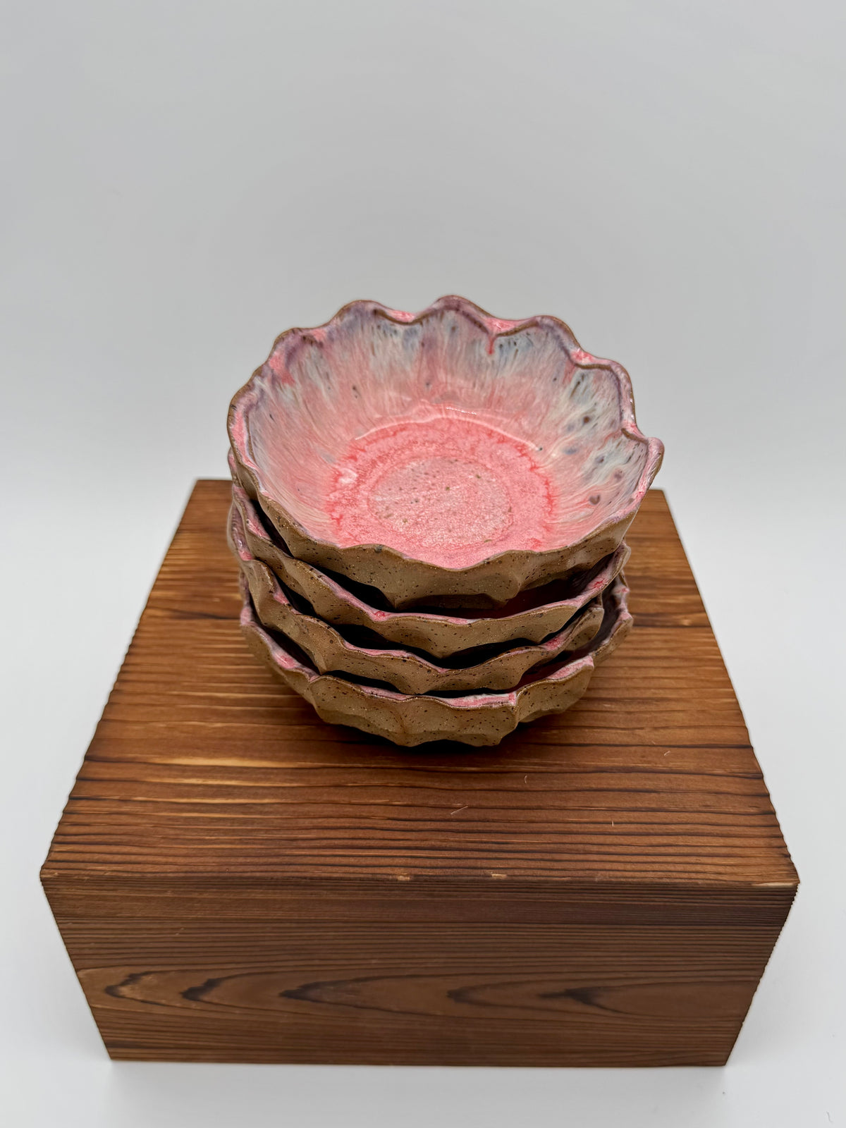 Blush Tide Ruffle Bowls - Set of Four