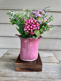 Wildflower Ruffle Vase — Pink Mauve
