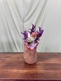 Violet Ruffle Bud Vase