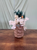 Blush Cobblestone Bud Vase