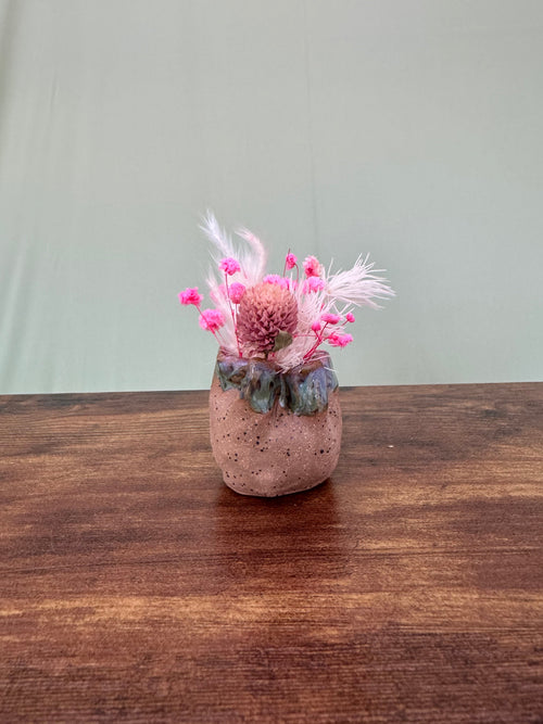 Rosy Meadow Bud Vase