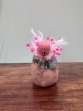 Rosy Meadow Bud Vase
