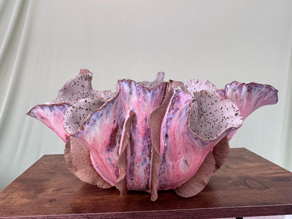 Blush Iris Sculptural Bowl