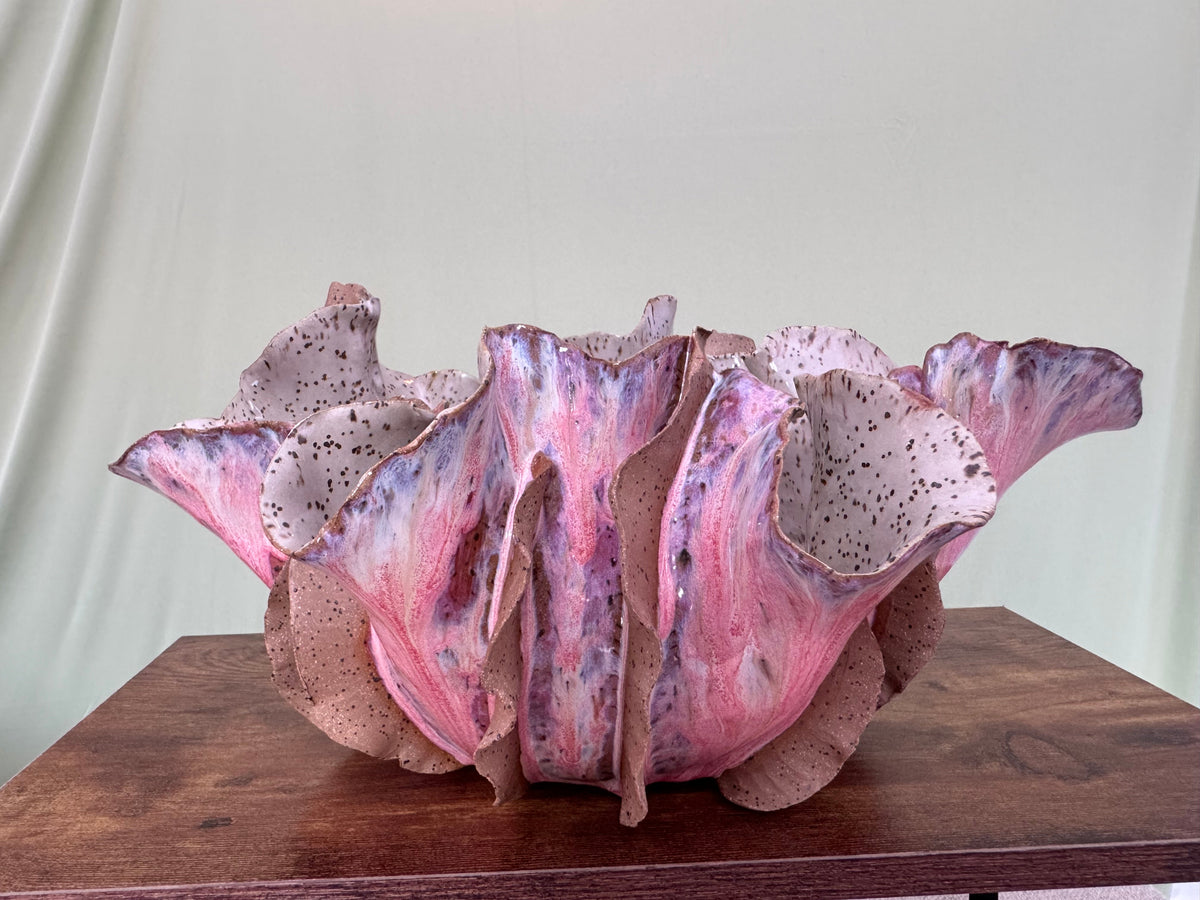 Blush Iris Sculptural Bowl