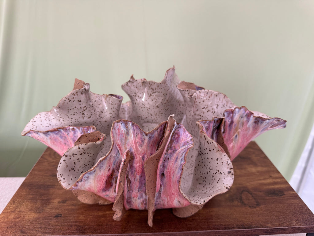 Blush Iris Sculptural Bowl