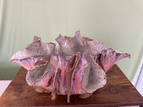 Blush Iris Sculptural Bowl