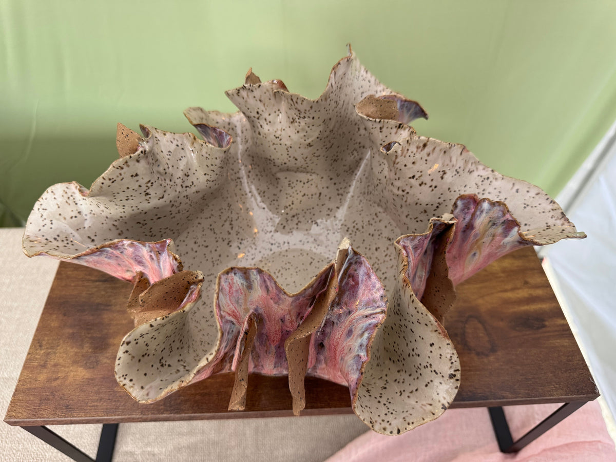 Blush Iris Sculptural Bowl