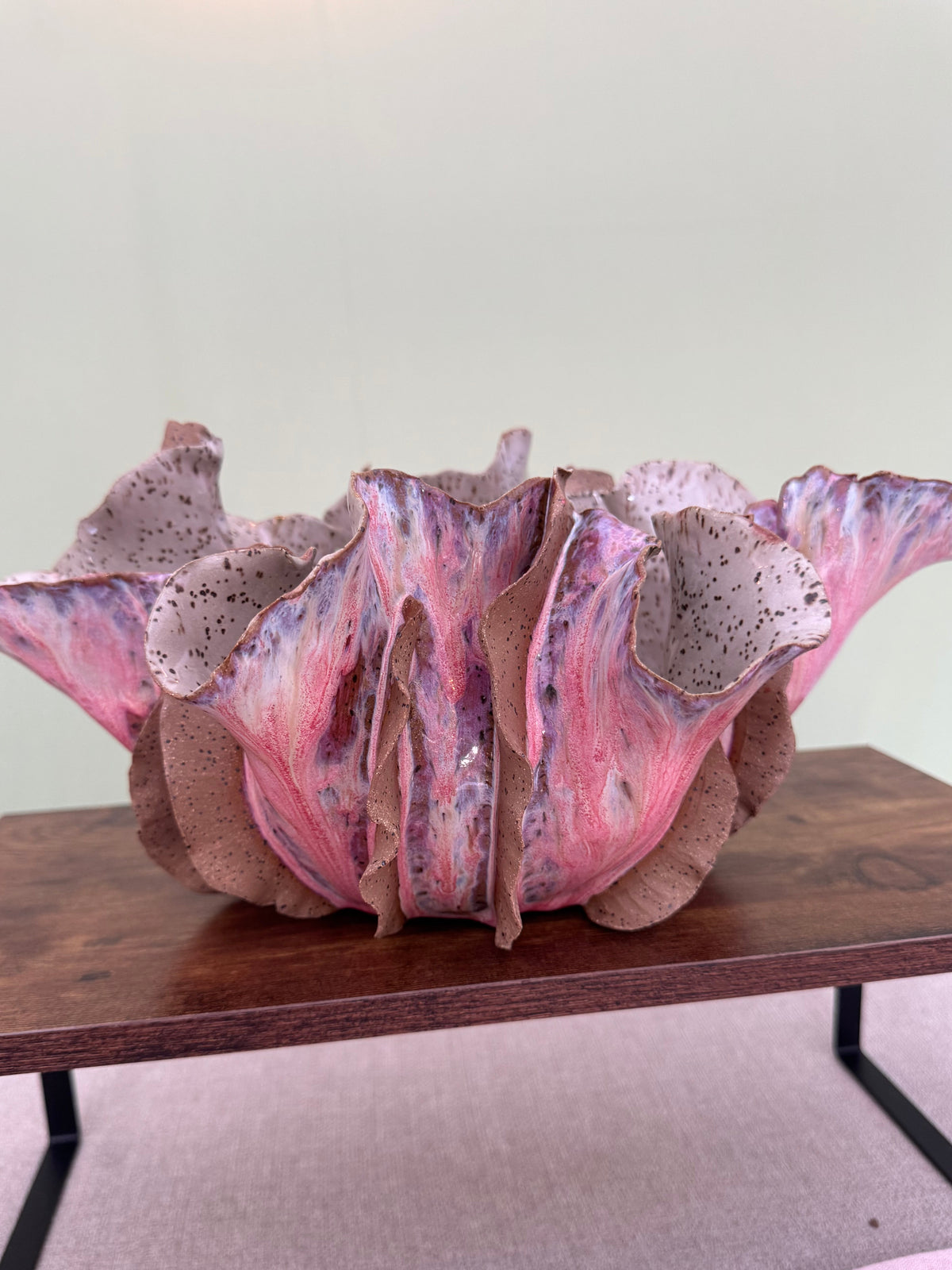 Blush Iris Sculptural Bowl