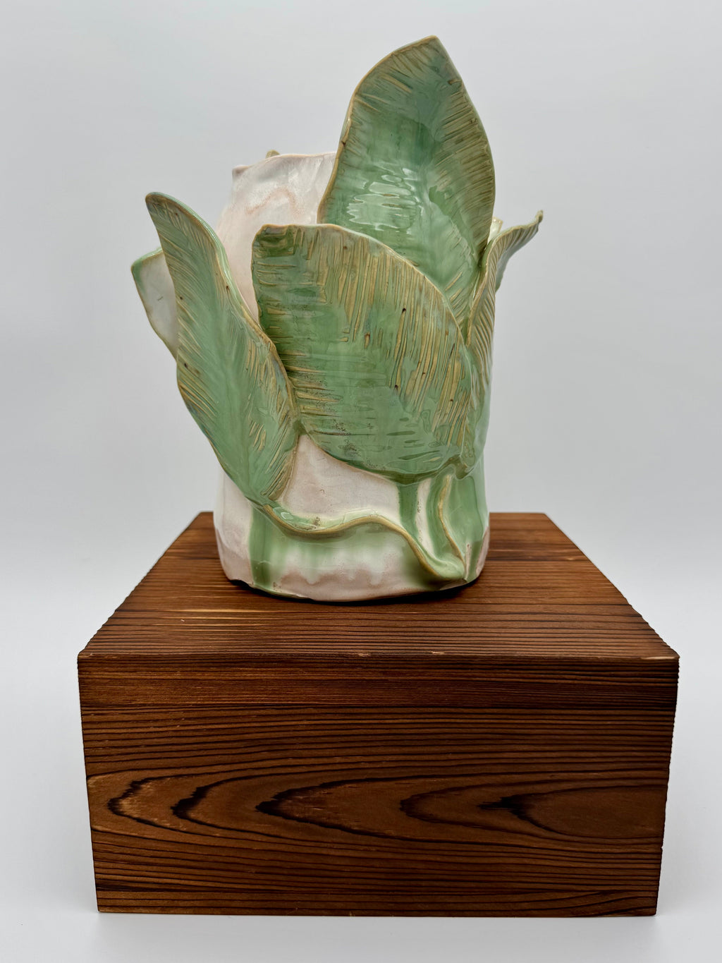 Sage Canopy Sculptural Vase — Large