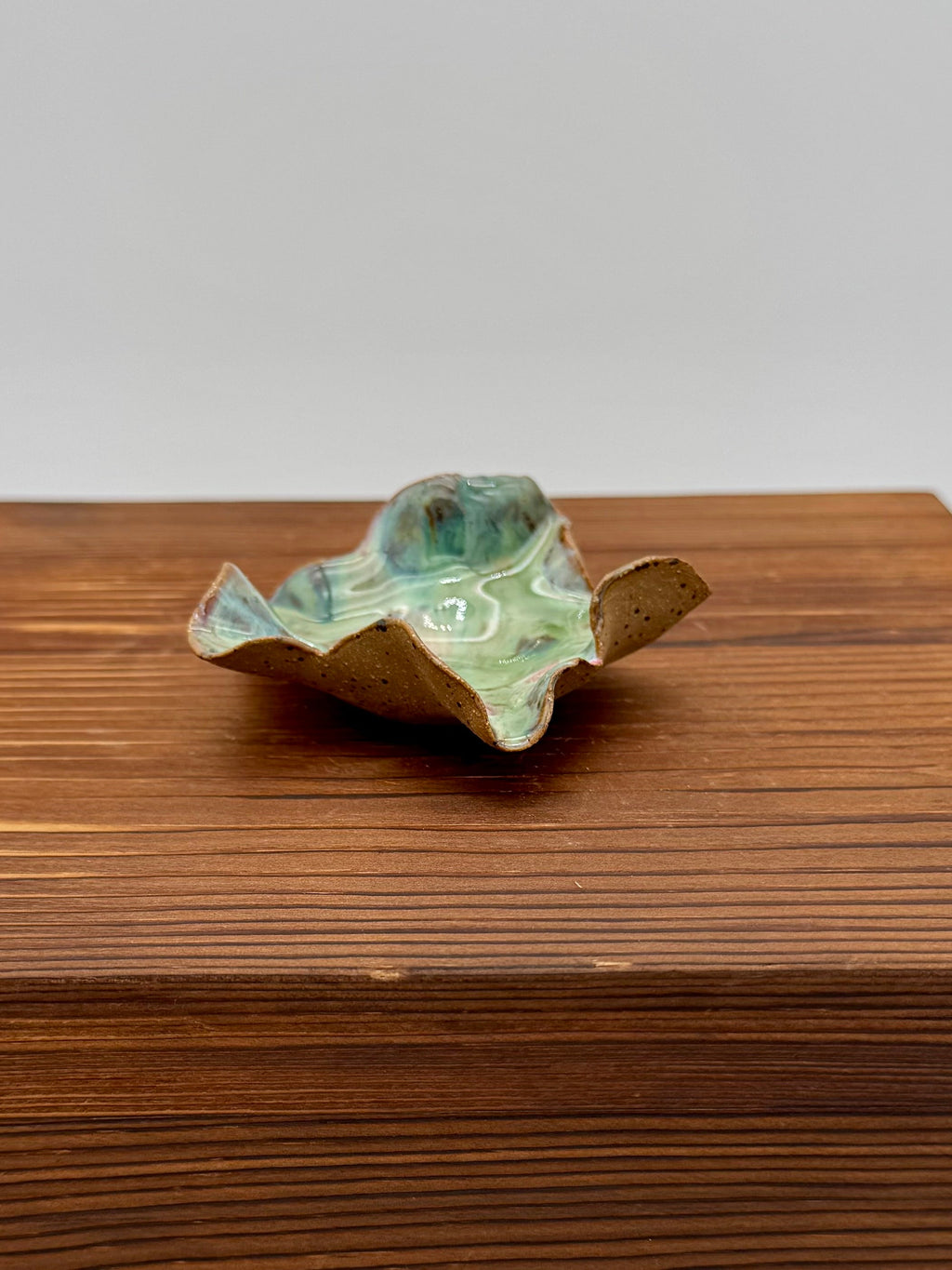 Sage Ripple Ring Dish