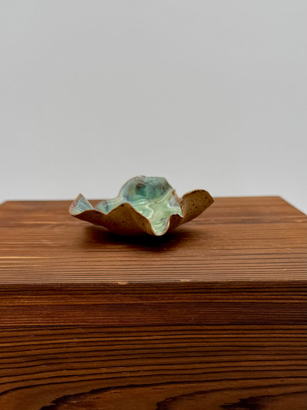 Sage Ripple Ring Dish
