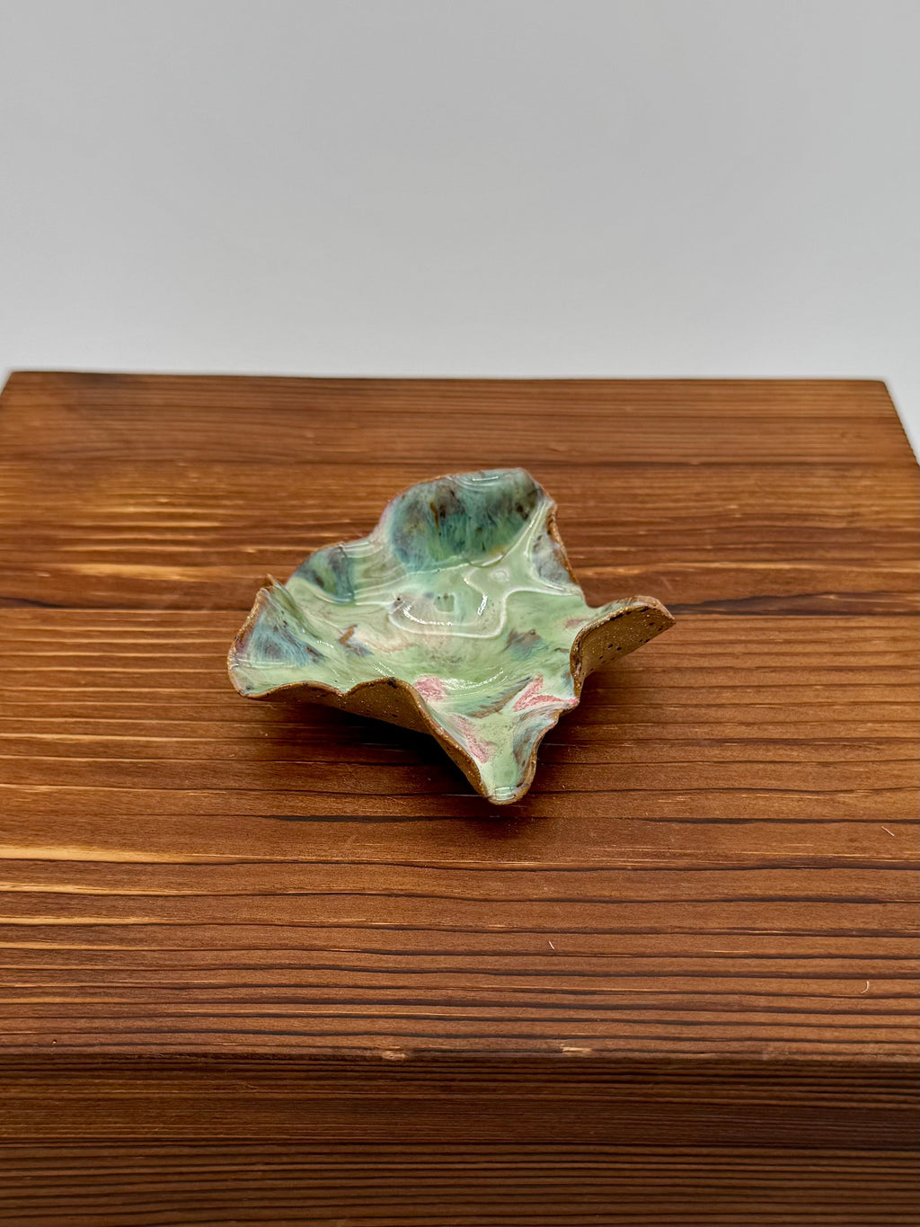 Sage Ripple Ring Dish
