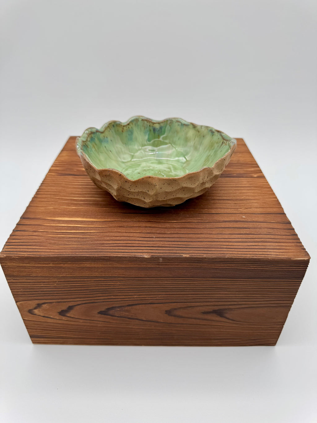 Sage Cobblestone Ruffle Bowl