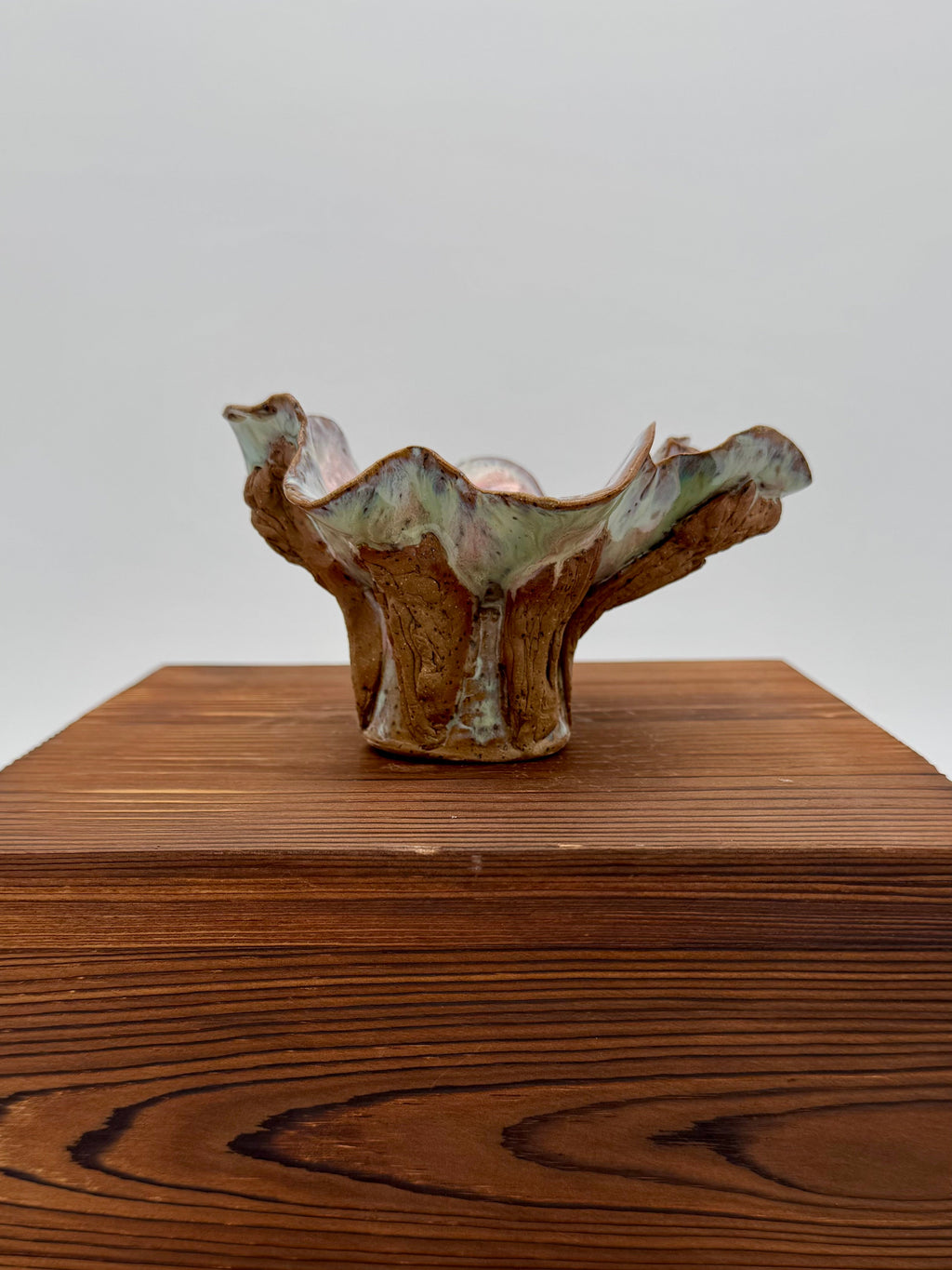 Woodland Rose Pedestal Candle Holder