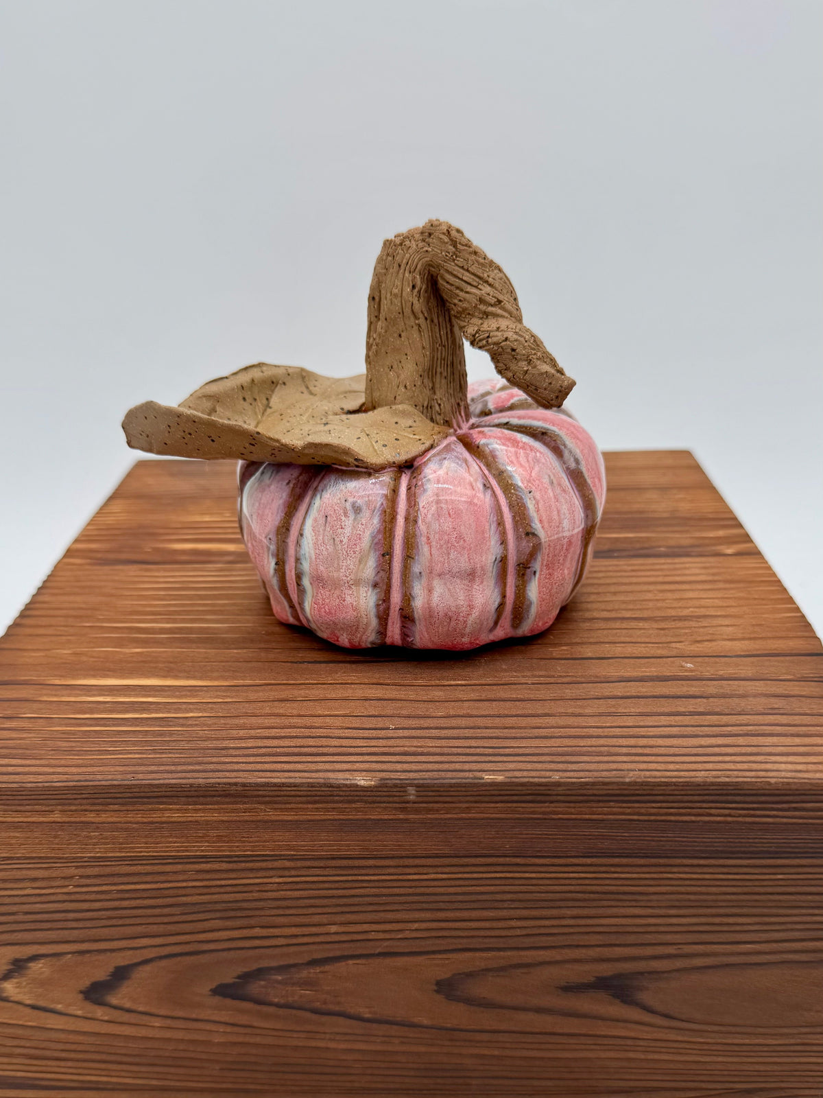 Blush Harvest Ceramic Pumpkin — Large