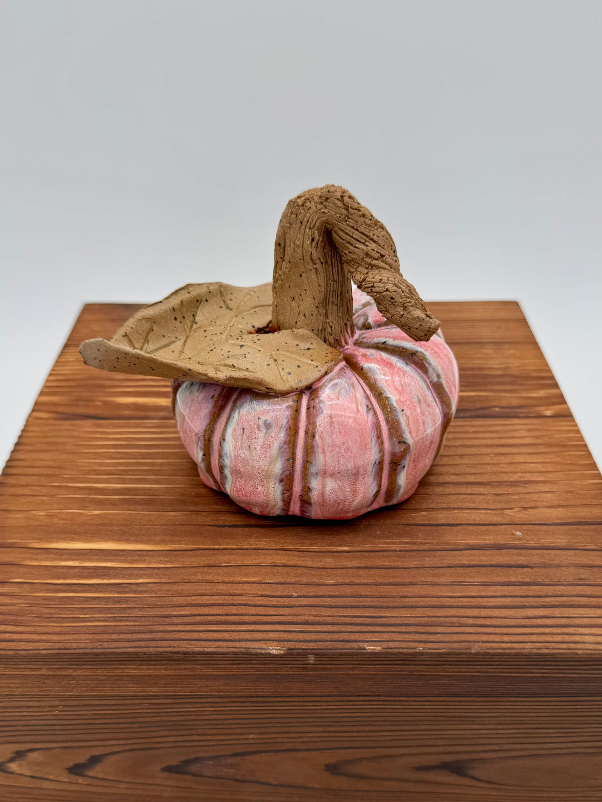 Blush Harvest Ceramic Pumpkin — Large