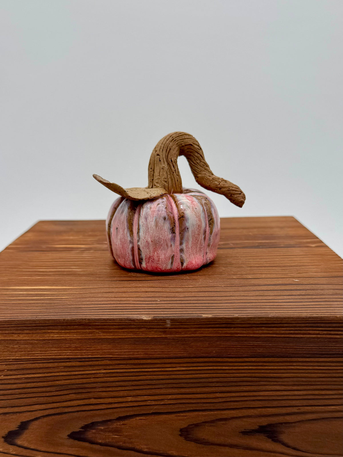Blush Harvest Ceramic Pumpkin — Small
