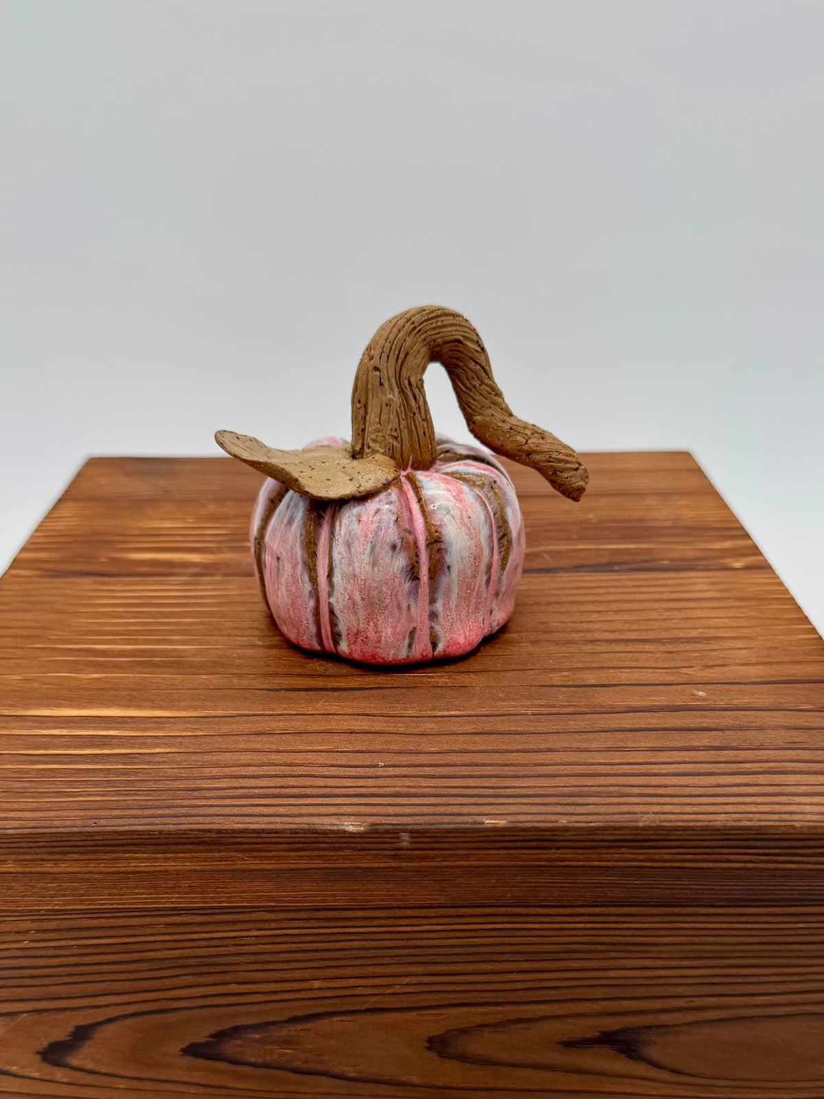 Blush Harvest Ceramic Pumpkin — Small