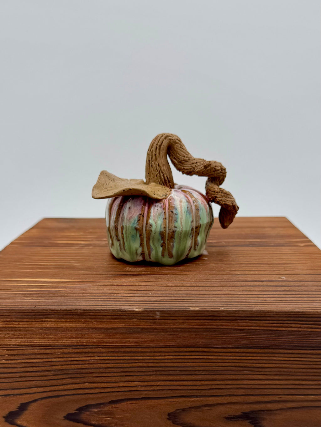 Meadow Harvest Ceramic Pumpkin — Medium