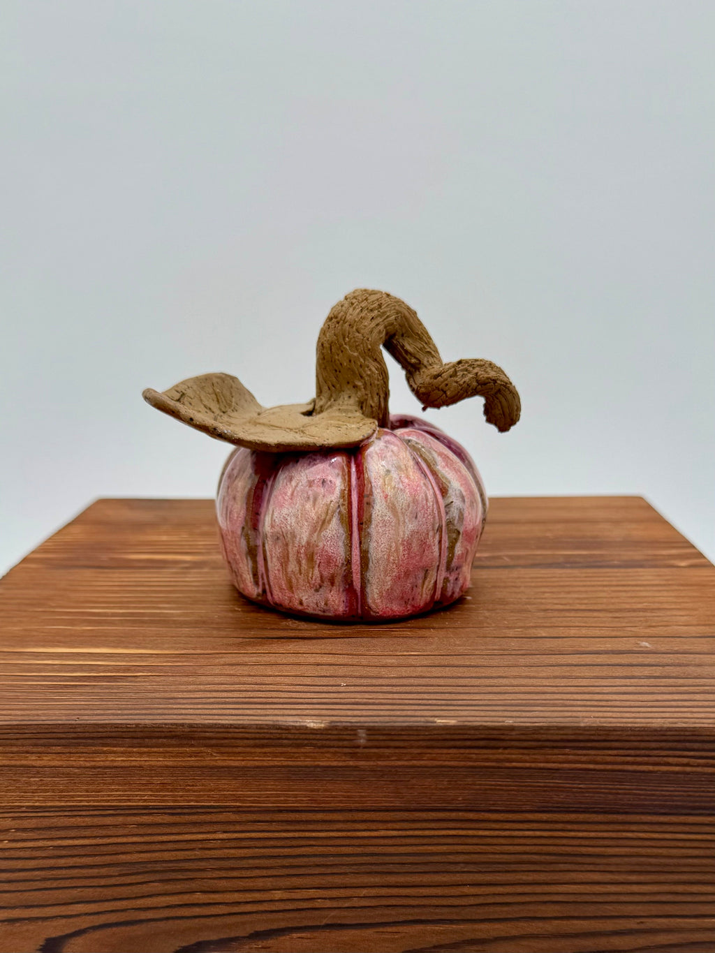 Blush Harvest Ceramic Pumpkin — Small