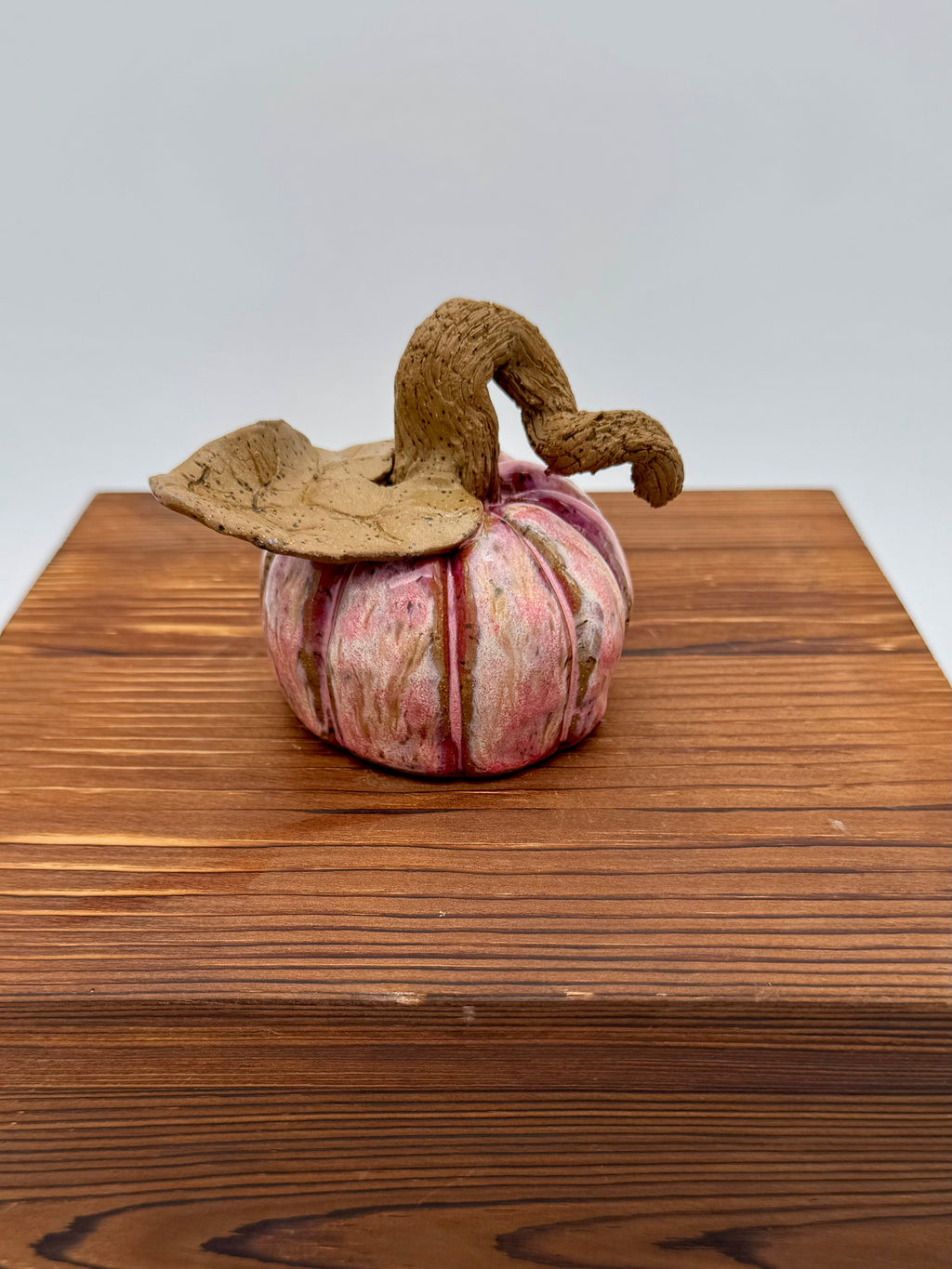 Blush Harvest Ceramic Pumpkin — Small