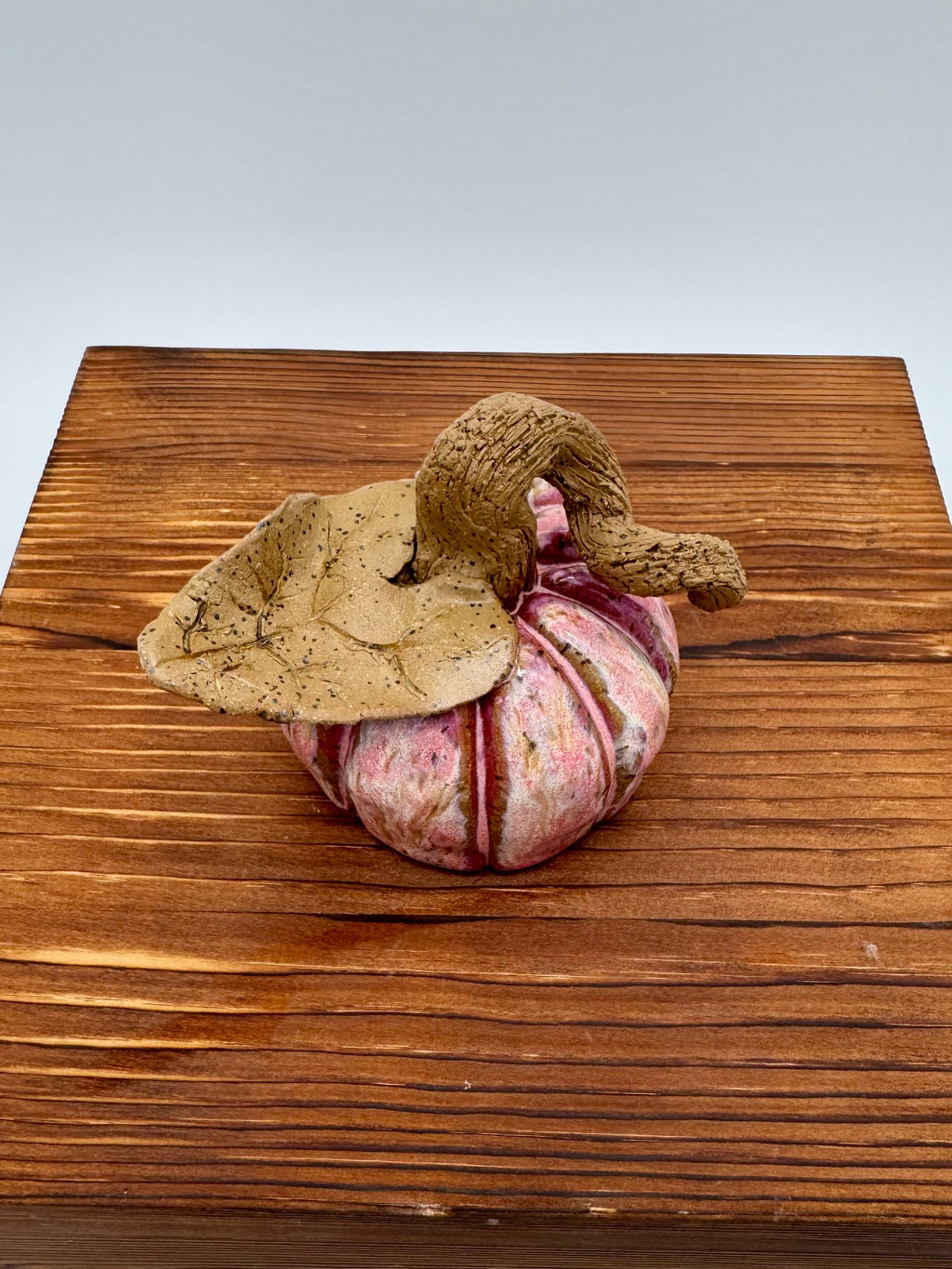 Blush Harvest Ceramic Pumpkin — Small