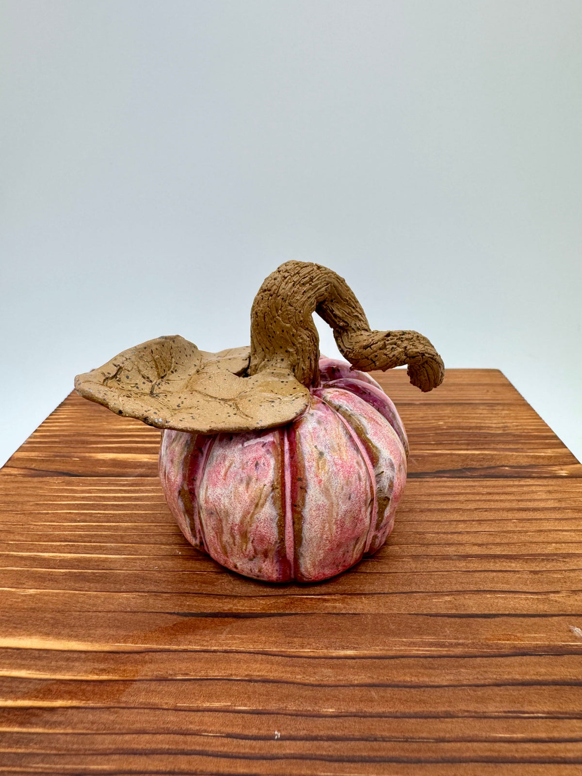 Blush Harvest Ceramic Pumpkin — Small