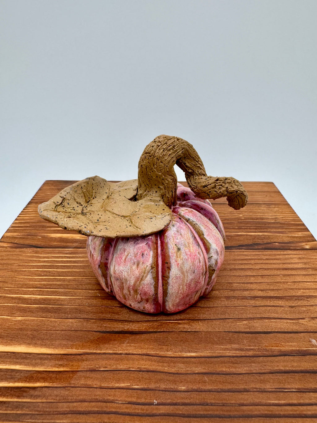 Blush Harvest Ceramic Pumpkin — Small